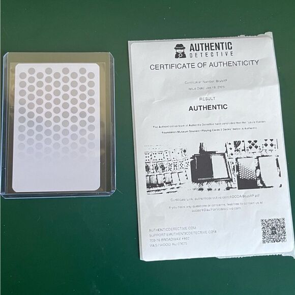 Louis Vuitton Single Playing Card Red 5 of Diamond Authentic - Picture 5 of 5